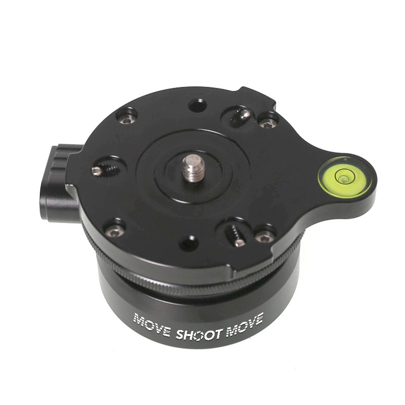 MSM Leveling Base with Bubble Level, Tripod Head With 1/4 Screw & Locking Design