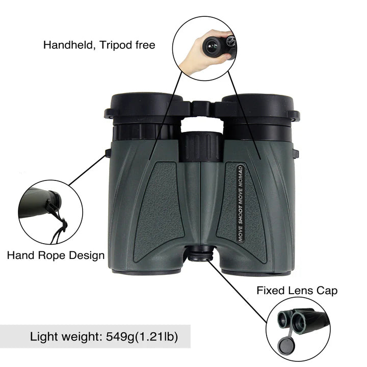 Preorder MOVE SHOOT MOVE NOMAD Wide View Angle FOV 15.8°, 5x25 Binoculars for NFL Games and Astro