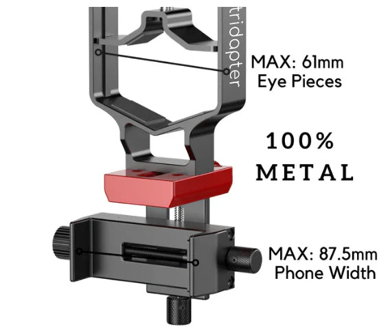 tridapter Phone Mount 3-Axis Smartphone Adapter for Phone Scope Digiscoping - tridapter