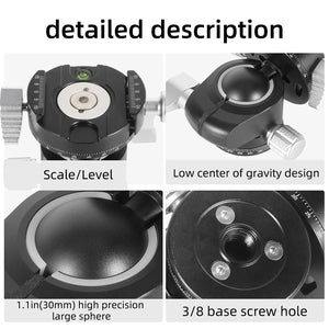 Double-Panning Low Gravity Ball Head- Light Weight Setup Recommended by Richard Tatti