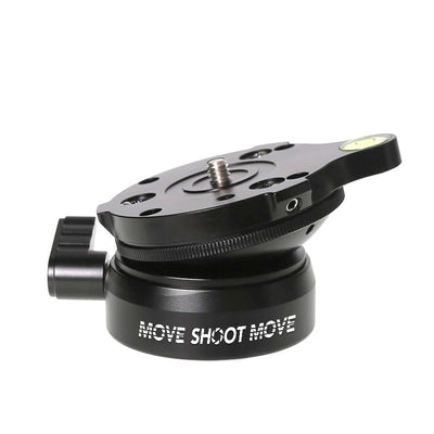 MSM Leveling Base with Bubble Level, Tripod Head With 1/4 Screw & Locking Design