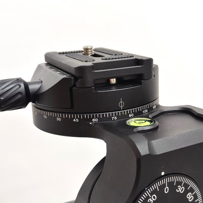 New CNC Machined 3-Way Geared Tripod Head with Arca QR Plate