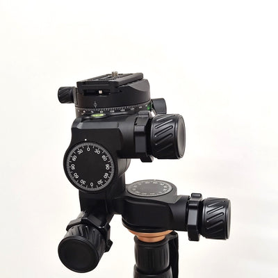 Preorder New CNC Machined 3-Way Geared Tripod Head with Arca QR Plate