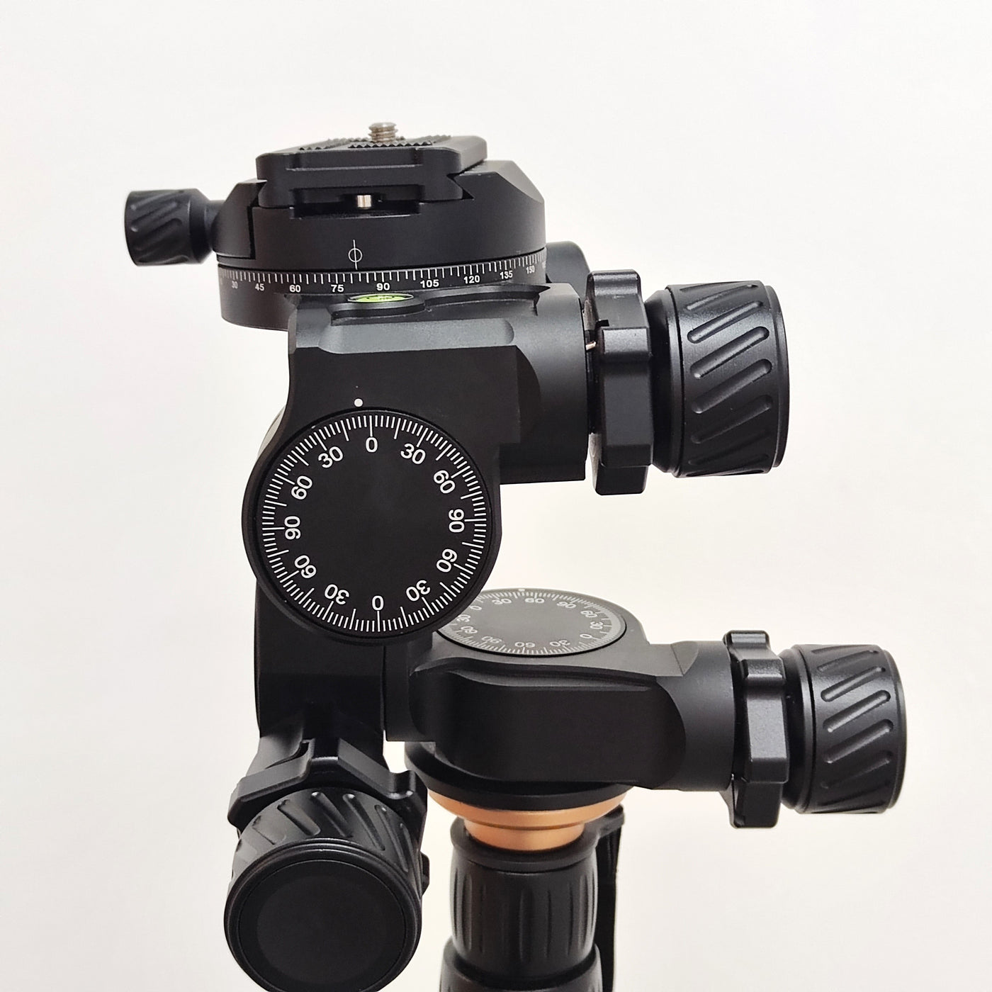 New CNC Machined 3-Way Geared Tripod Head with Arca QR Plate