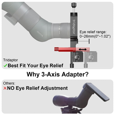 tridaptor - The best universal telescope phone adapter ever- TRIDAPTOR for 3-axis adjustment!